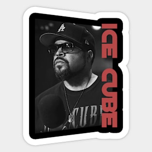 the ice cube the rapper - monochrome style Sticker